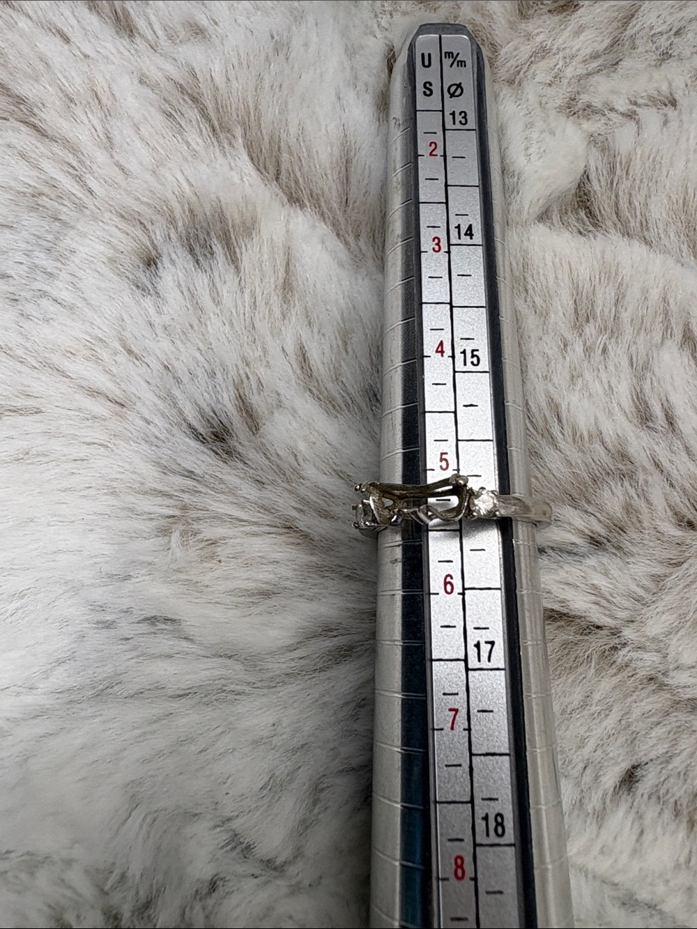 Sterling Silver Ring Setting. Size 5.5